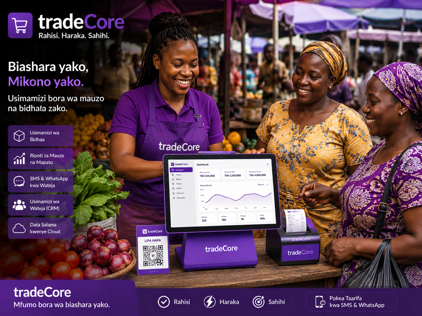 TradeCore for market and retail businesses